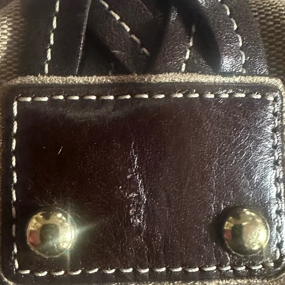 Coach - Rare Vintage C fabric w/Metalic Trim